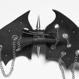Punk bat bow hairpin