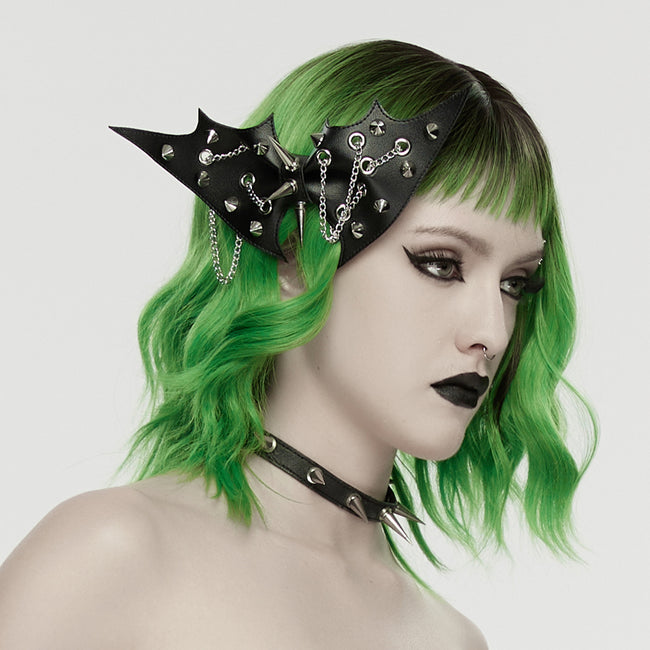 Punk bat bow hairpin