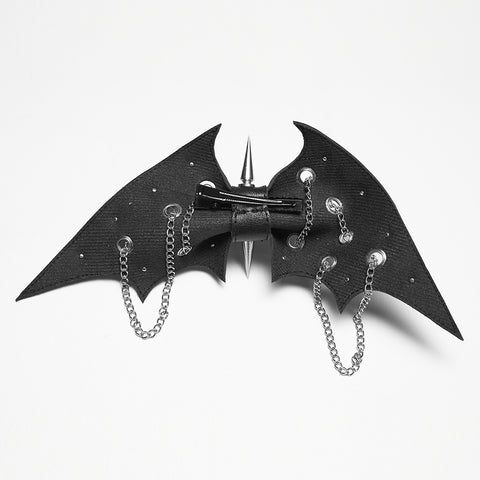 Punk bat bow hairpin