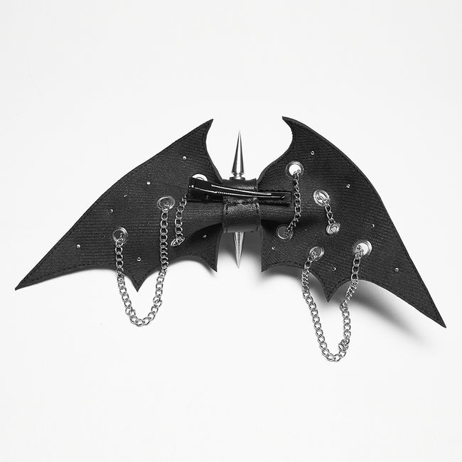 Punk bat bow hairpin