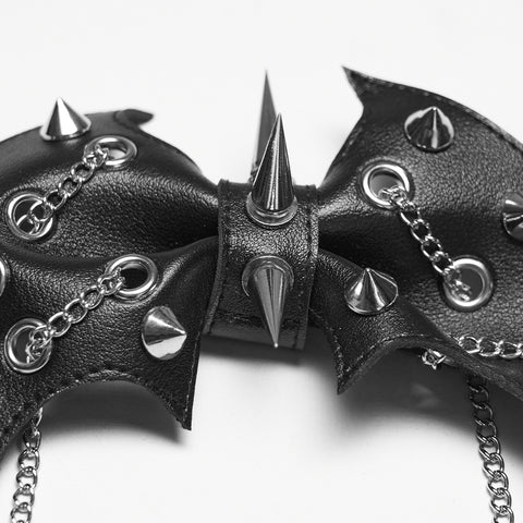 Punk bat bow hairpin