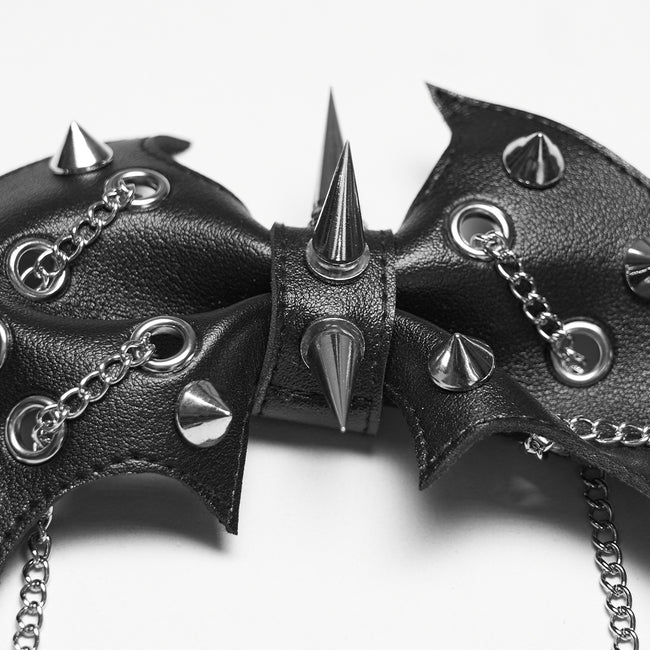Punk bat bow hairpin