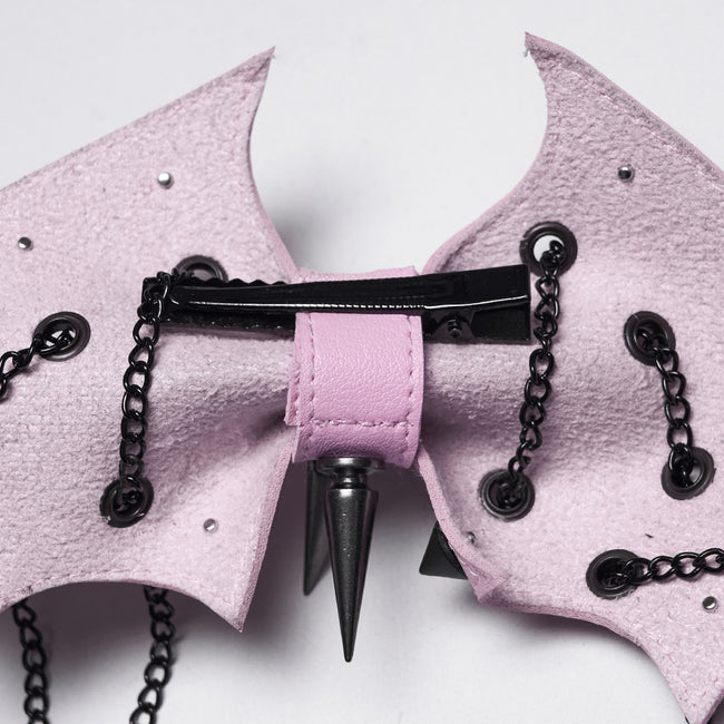 Punk bat bow hairpin