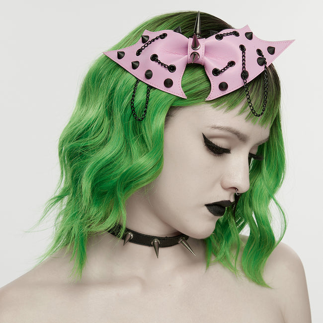 Punk bat bow hairpin