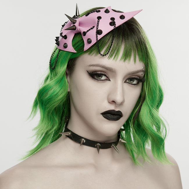 Punk bat bow hairpin