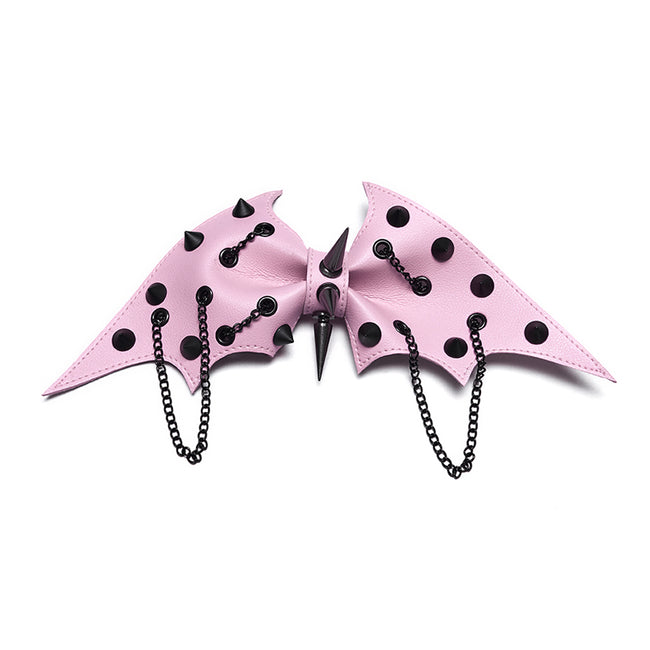 Punk bat bow hairpin