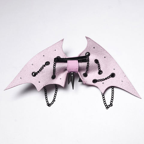 Punk bat bow hairpin