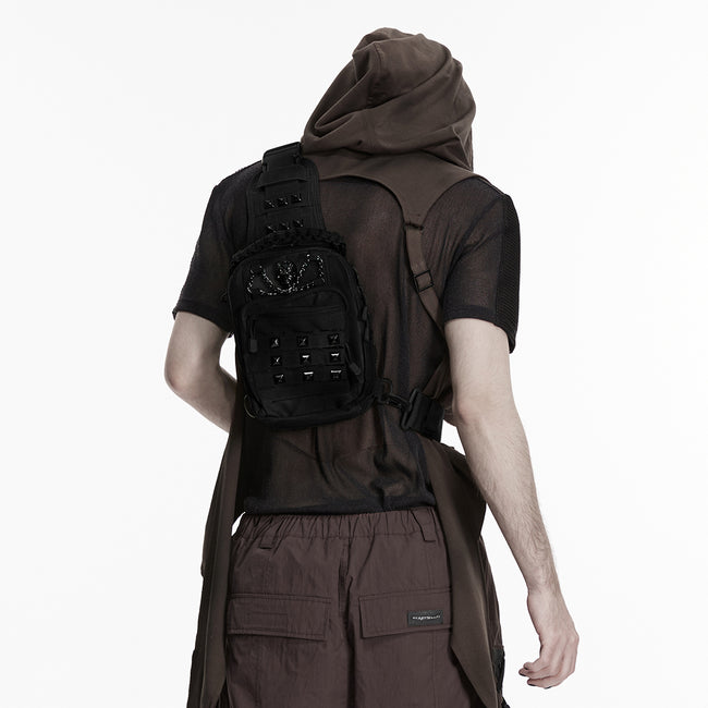 Punk Retro  Backpack with Multi pockets