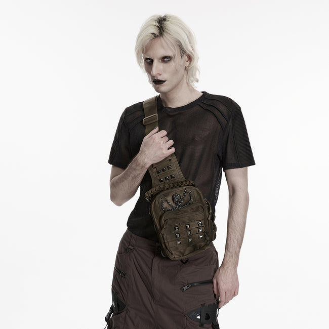 Punk Retro  Backpack with Multi pockets