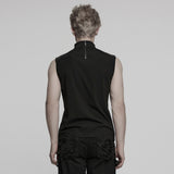 Punk visual personality mesh vest