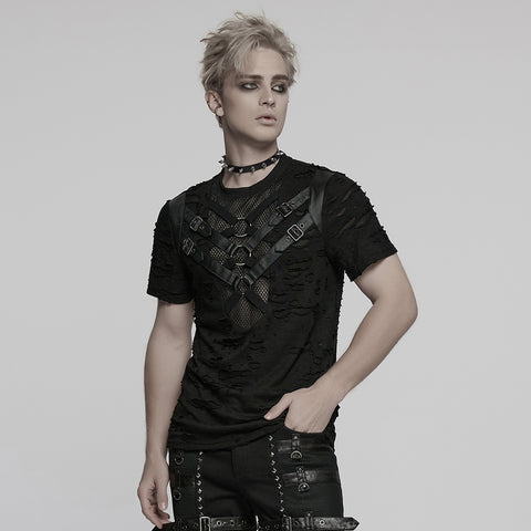 Punk Tattered Visual T-shirt