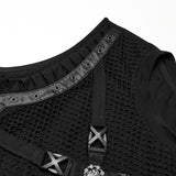 Punk cut webbings vest