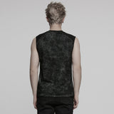 Punk Tie-dyed Vest For Men