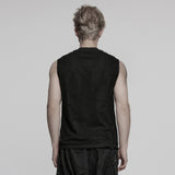 Punk Tie-dyed Vest For Men