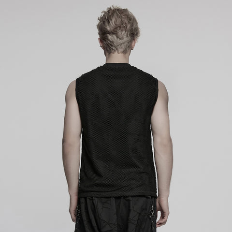 Punk Tie-dyed Vest For Men