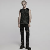 Punk Tie-dyed Vest For Men