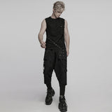 Punk Tie-dyed Vest For Men