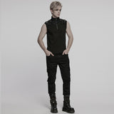 Punk Stand Up Collar T-shirt