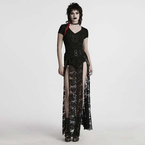 Gothic V-neck T-shirt