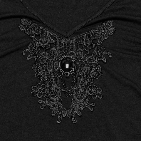 Gothic V-neck T-shirt