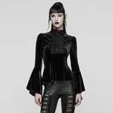 Elegant Goth Velvet T-shirt