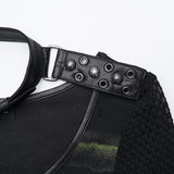 Cool Striped Tattered Punk T-shirt