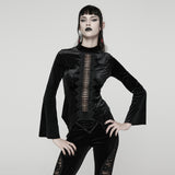 Goth Symmetrical Velvet T-shirt