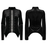 Goth Symmetrical Velvet T-shirt