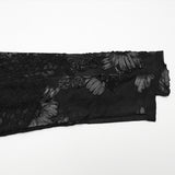 Goth 3D Floral Mesh Lace Undershirt