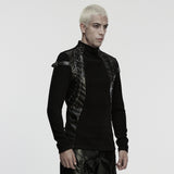 Punk knitted handsome T-shirt