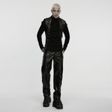 Punk knitted handsome T-shirt