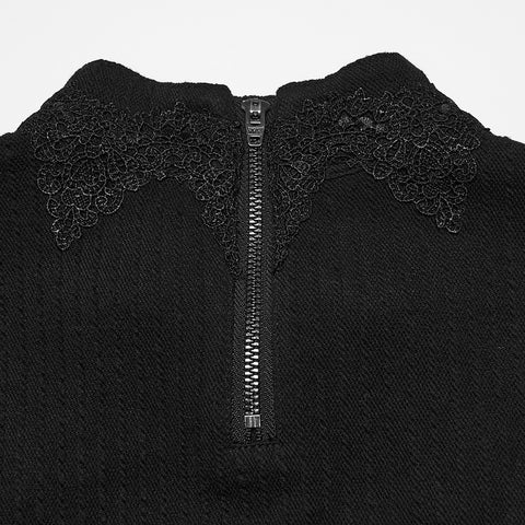 Goth minimalist jacquard  T-shirt