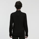 Goth minimalist jacquard  T-shirt