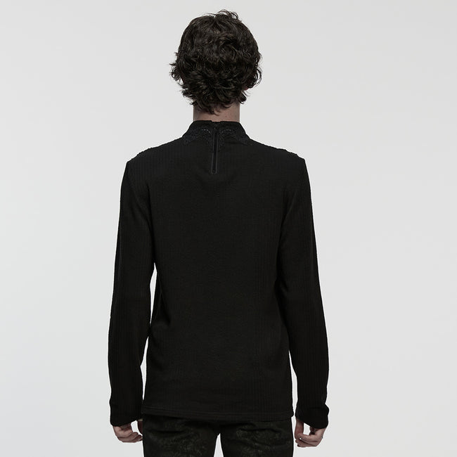 Goth minimalist jacquard  T-shirt