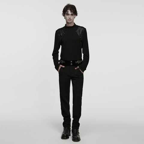 Goth minimalist jacquard  T-shirt