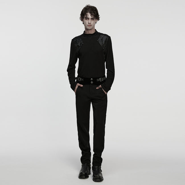 Goth minimalist jacquard  T-shirt
