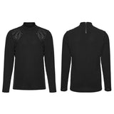 Goth minimalist jacquard  T-shirt