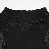 Goth minimalist jacquard  T-shirt