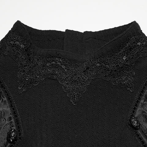 Goth minimalist jacquard  T-shirt