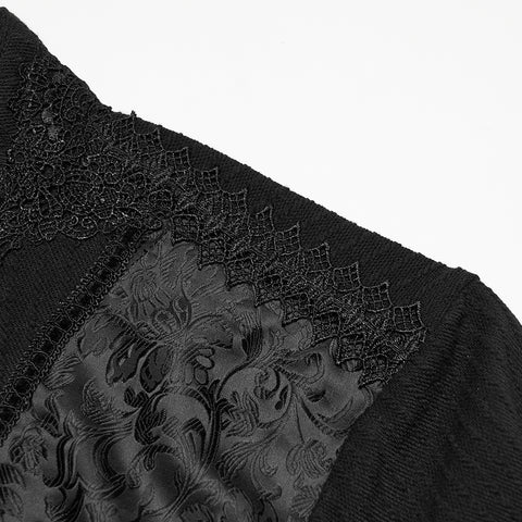 Goth minimalist jacquard  T-shirt