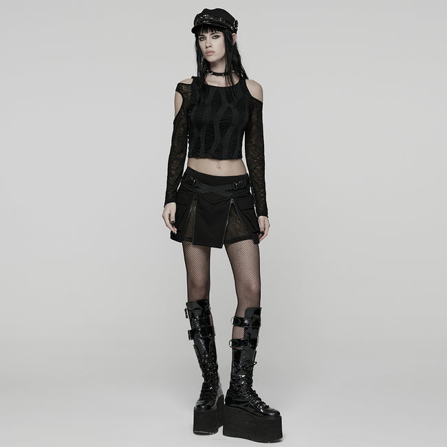 Daily Hollow-out Punk T-Shirt