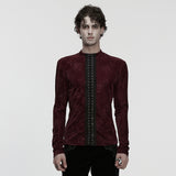 Gothic Rose Embossed T-shirt