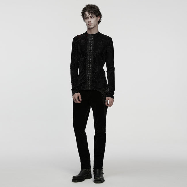 Gothic Rose Embossed T-shirt