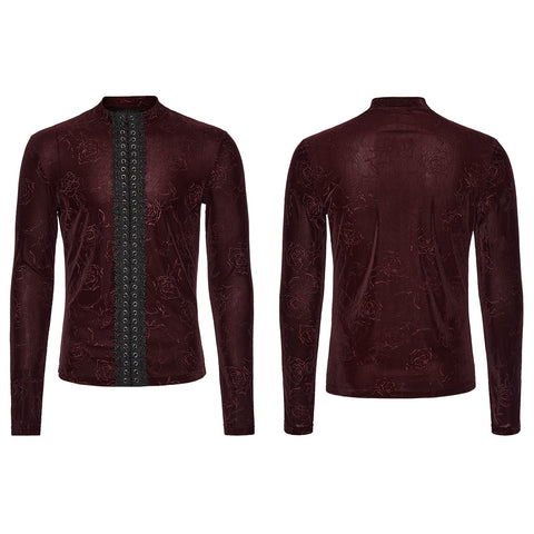 Gothic Rose Embossed T-shirt