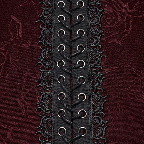Gothic Rose Embossed T-shirt