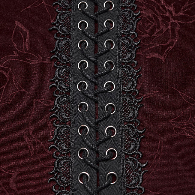 Gothic Rose Embossed T-shirt
