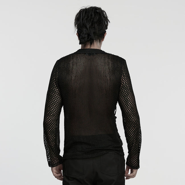 Punk Rebellious Sexy Mesh T-shirt