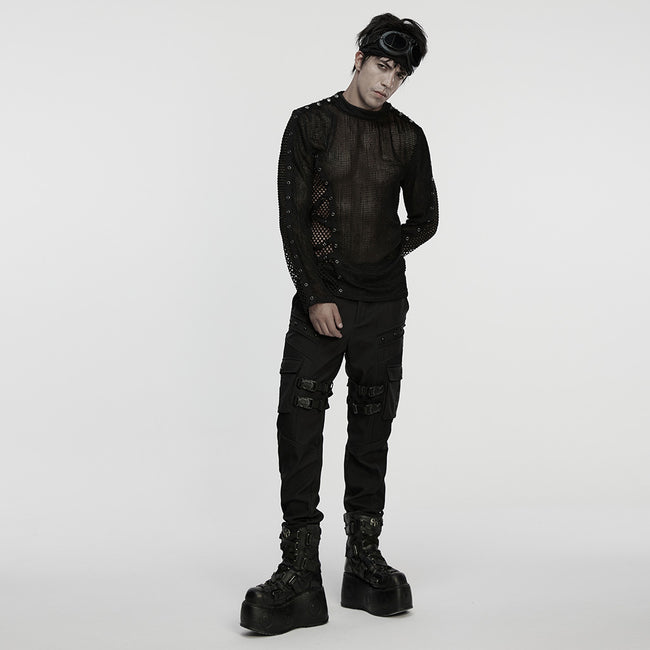 Punk Rebellious Sexy Mesh T-shirt