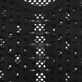 Punk mesh perforated vest