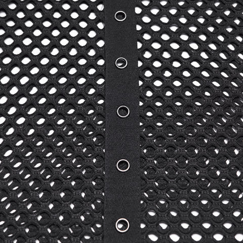 Punk mesh perforated vest